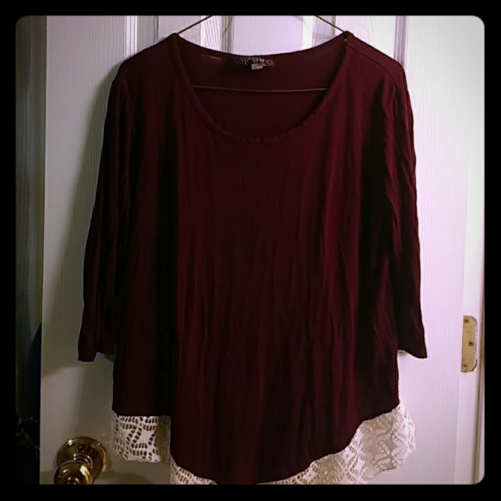 3/4 sleeve shirt